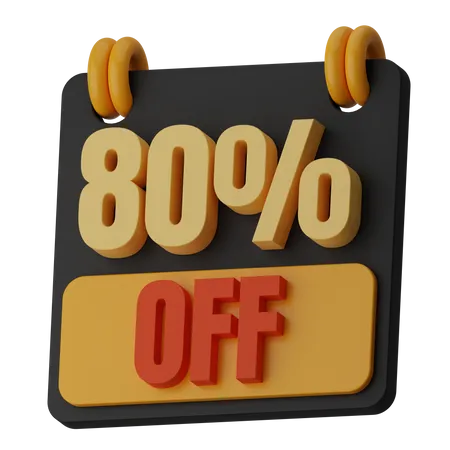 80 % de réduction  3D Icon