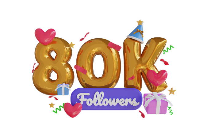 80K  3D Icon