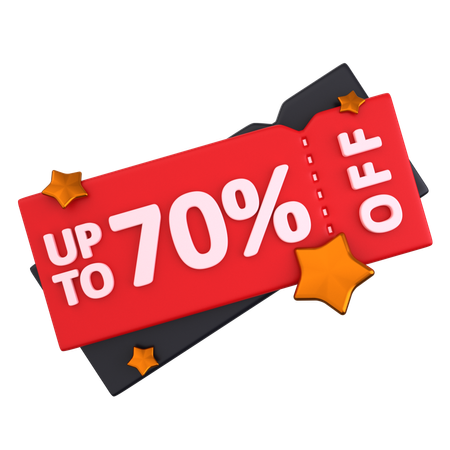 85 Discount Coupon  3D Icon