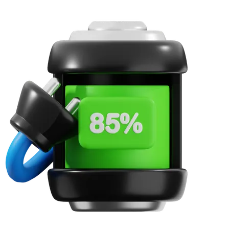85 Percent Battery  3D Icon