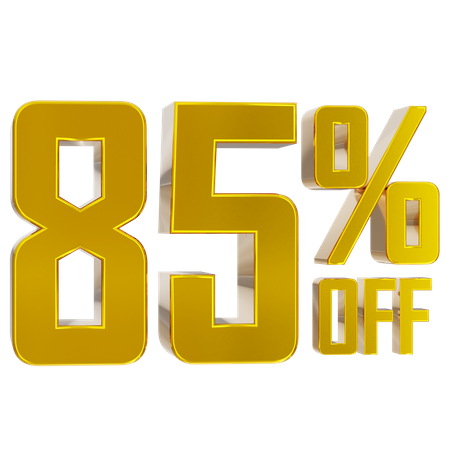 85 percent discount 3D Icon