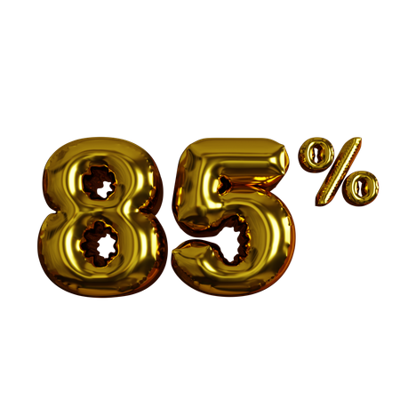 85 por cento de desconto  3D Icon