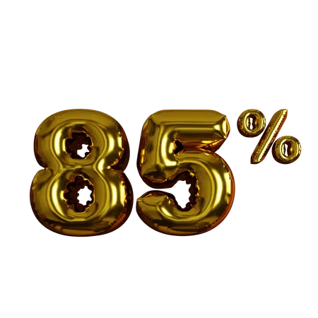 85 por cento de desconto  3D Icon