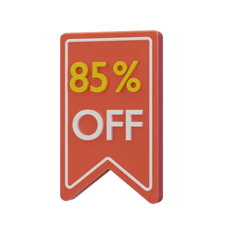 85 pour cent de réduction  3D Icon