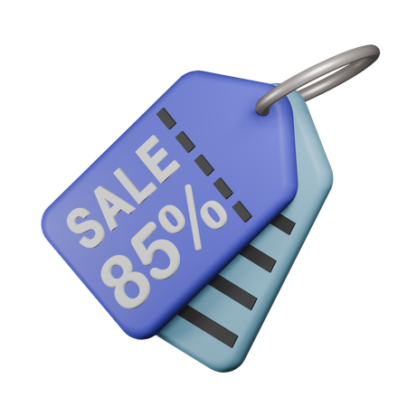 85% Etiqueta de venta  3D Icon