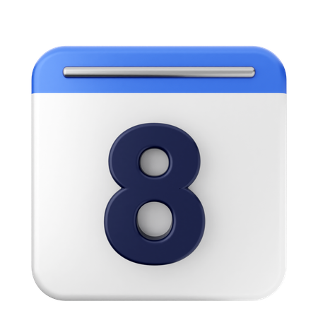 8ème calendrier  3D Icon