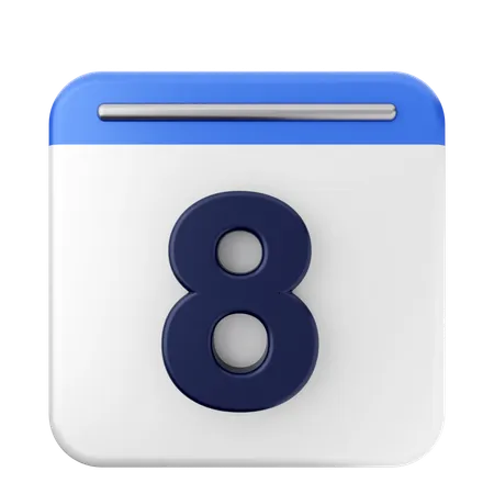 8ème calendrier  3D Icon