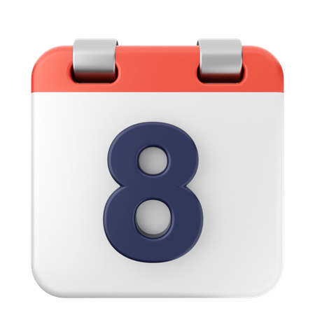 8ème calendrier  3D Icon