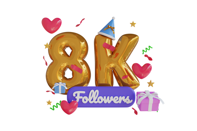 8K  3D Icon