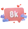 8K Love Like Followers