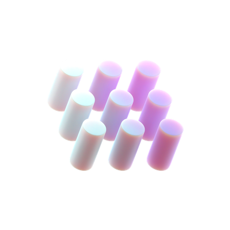 9 cylindres  3D Icon