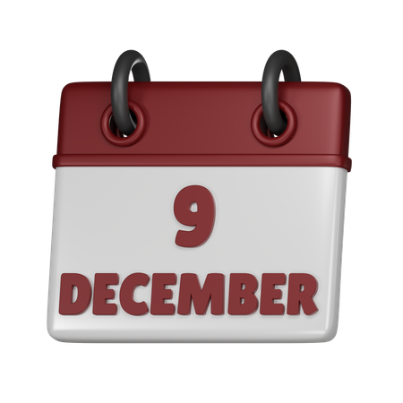 9. Dezember  3D Icon