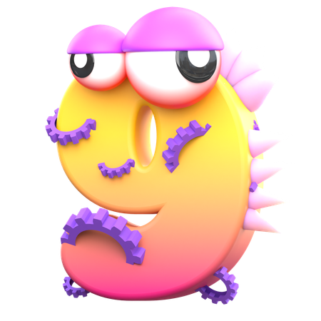 9 Monster Alphabet  3D Icon