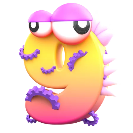 9 Monster Alphabet  3D Icon