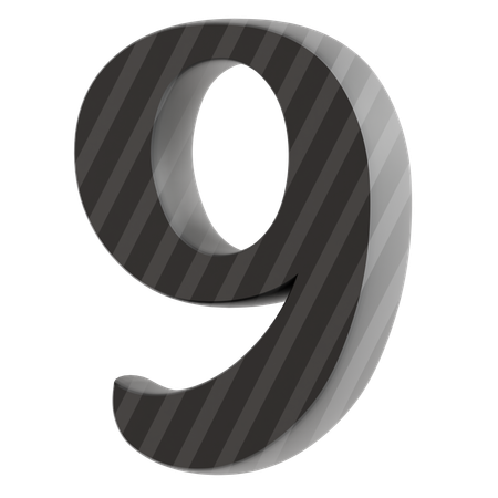 9 Number  3D Icon