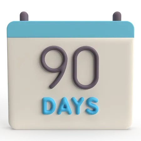 Calendário 90  3D Icon