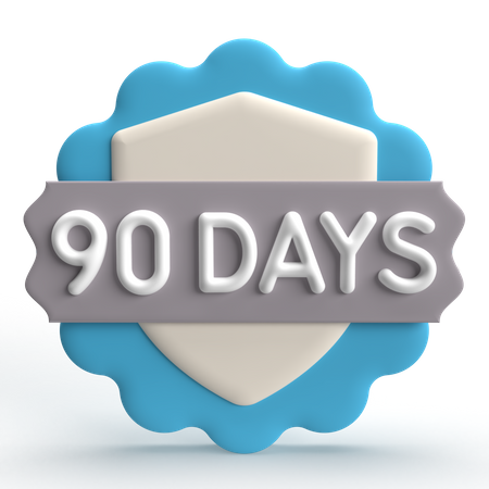 90 Days Guarantee  3D Icon