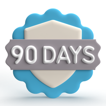 90 Days Guarantee  3D Icon