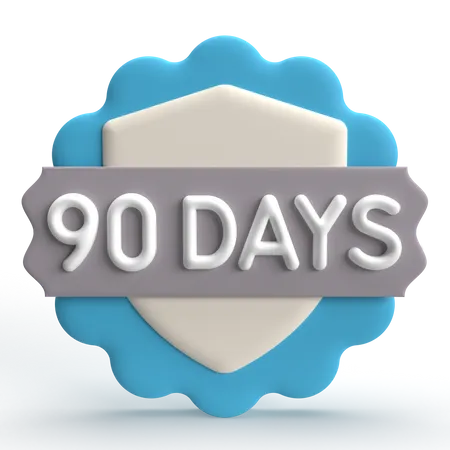 90 Days Guarantee  3D Icon