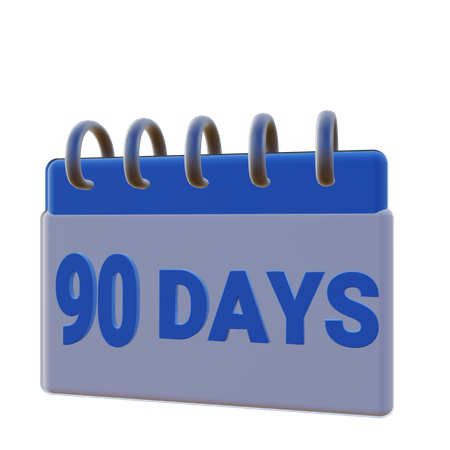 90 Days Money Back Guarantee  3D Icon