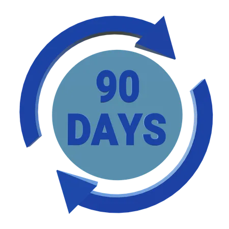 90 Days Money Back Guarantee  3D Icon