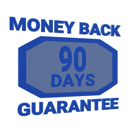 90 Days Money Back Guarantee  3D Icon