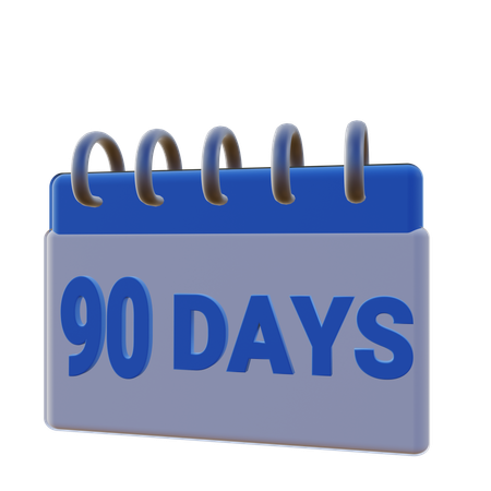 90 Days Money Back Guarantee  3D Icon