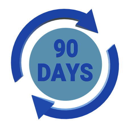 90 Days Money Back Guarantee  3D Icon