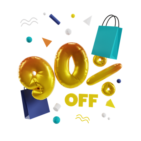 90% de desconto  3D Illustration