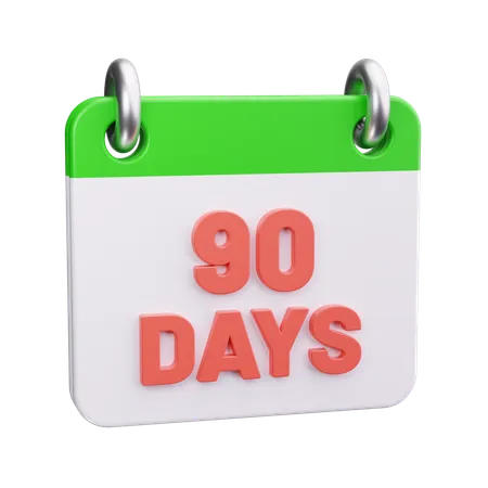 90 días de devolución  3D Icon