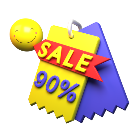 90% Discount  3D Icon