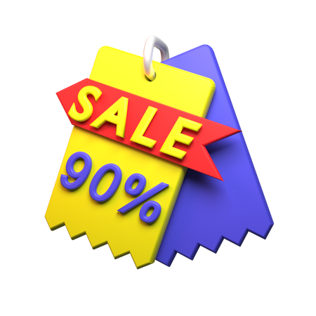 90% Discount  3D Icon