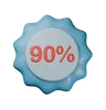 90% Discount Badge