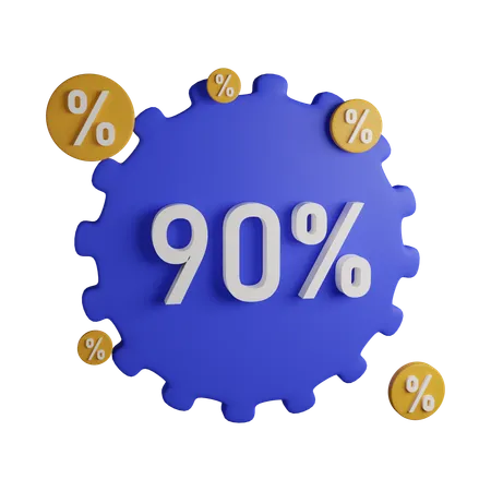 90 Percent Off 3 D Icon Contains PNG BLEND GLTF And OBJ Files 3D Icon