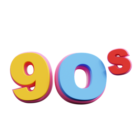 ANOS 90  3D Icon