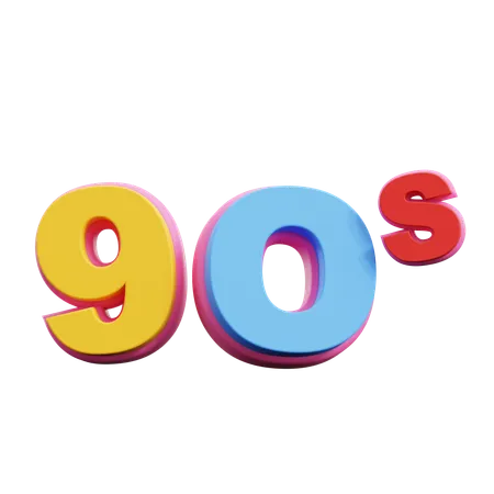 ANOS 90  3D Icon