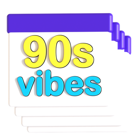 90 S 바이브  3D Icon