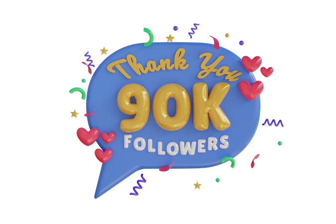 90.000  3D Icon