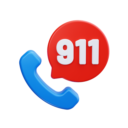 911 Call  3D Icon