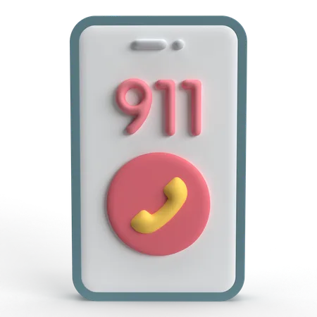 911 CAll  3D Icon