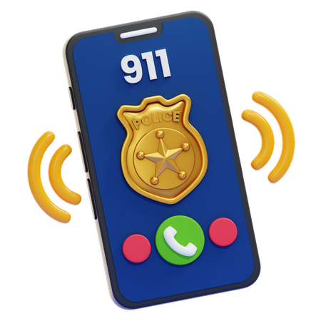 Llamada al 911  3D Icon