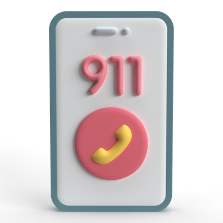 Llamada al 911  3D Icon