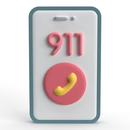 Llamada al 911  3D Icon