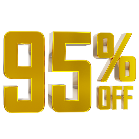 95 percent discount  3D Icon
