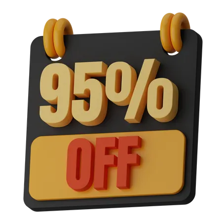 95 Percentage Off  3D Icon