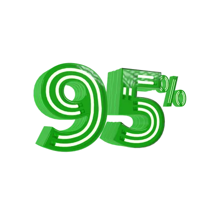 95 por cento de desconto  3D Icon