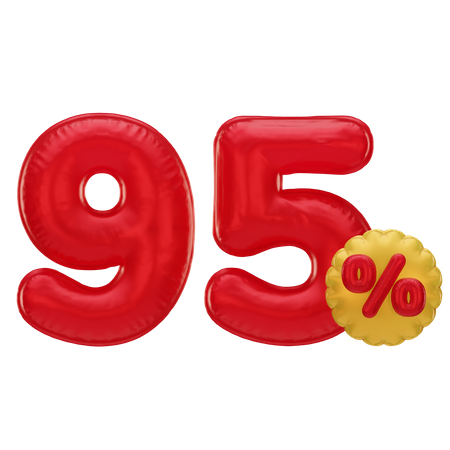 95 por cento de desconto  3D Icon