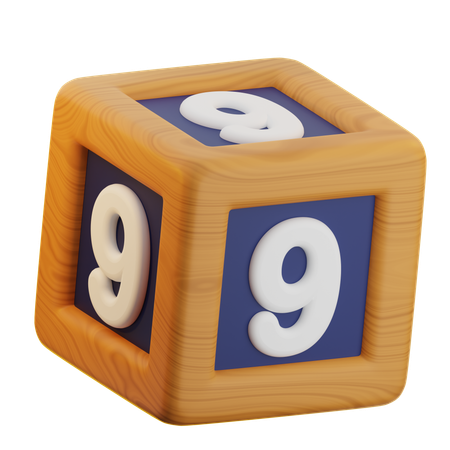 9er Nummernblock  3D Icon