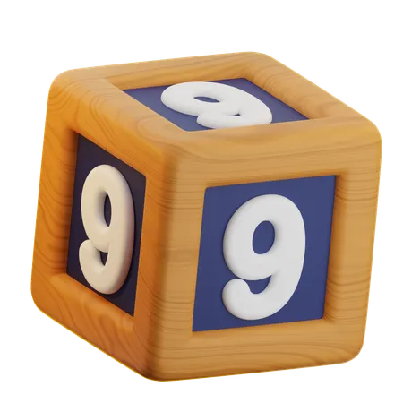 9er Nummernblock  3D Icon