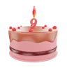 9th Birthday Cake